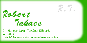robert takacs business card